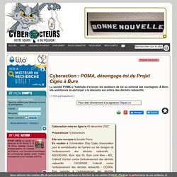 POMA, désengage-toi du Projet Cigéo à Bure cyberaction