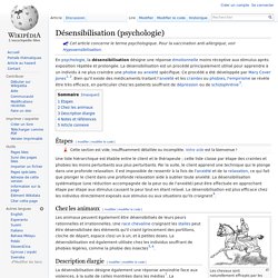 Désensibilisation (psychologie)