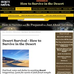 Desert Survival - How to Survive in the Desert
