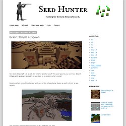Desert Temple at Spawn - Minecraft Seed Hunter