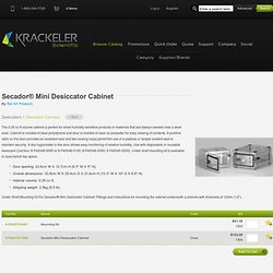 Secador® Mini Desiccator Cabinet - Krackeler Scientific Inc.