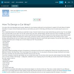 How To Design a Car Wrap?: ext_5401996 — LiveJournal