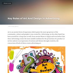   Key Roles of Art And Design in Advertising - Adverti...