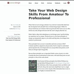 Take Your Web Design Skills From Amateur To Professional