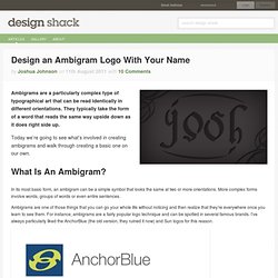 Design an Ambigram Logo With Your Name