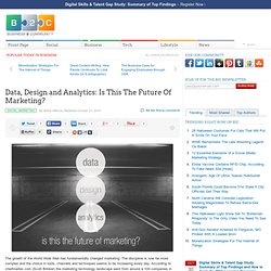 Data, Design and Analytics: Is This The Future Of Marketing?