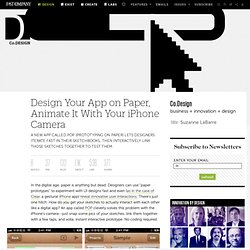Design Your App on Paper, Animate It With Your iPhone Camera
