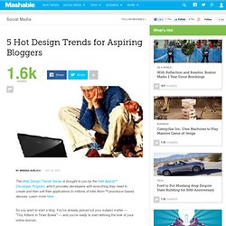 5 Hot Design Trends for Aspiring Bloggers