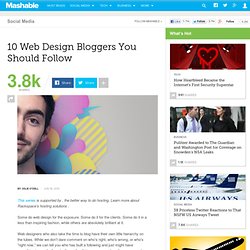 10 Web Design Bloggers You Should Follow