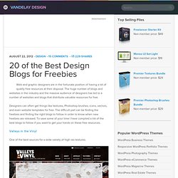 20 of the Best Design Blogs for Freebies