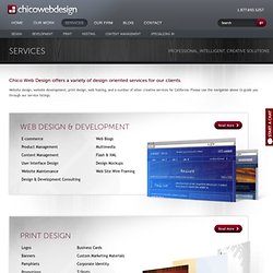 Chico Web Design - Chico California Web Services