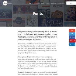Font Design - How Designers Choose Which Fonts To Use