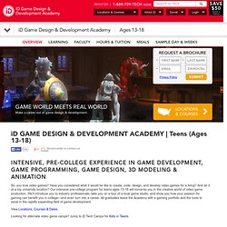 iD Gaming Academy – Teen Summer Game Design Camp & Game Development