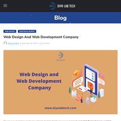 Web Design And Web Development Company