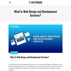 What Is Web Design And Development Services?