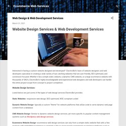 Web Design & Web Development Services