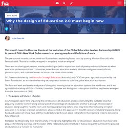 Why the design of Education 2.0 must begin now