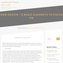 Web Design – 6 Basic Elements to Focus on