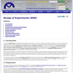 Design of Experiments (DOE)