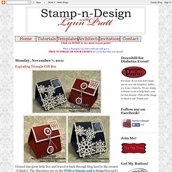 Stamp-n-Design: Exploding Triangle Gift Box