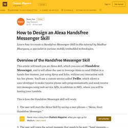 How to Design an Alexa Handsfree Messenger Skill