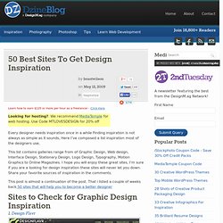 50 Best Sites To Get Design Inspiration at DzineBlog