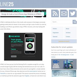 Design & Code a Cool iPhone App Website in HTML5