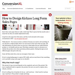 How to Design Kickass Long Form Sales Pages
