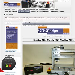 CNC Design Limited - CNC Desktop Router