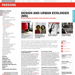 Urban Design Master’s (MS) Program