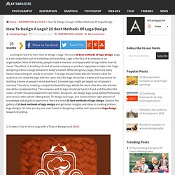 How To Design A Logo? 25 Best Methods Of Logo Design - AntsMagazine.Com