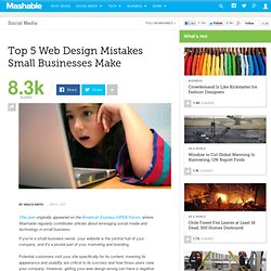 Top 5 Web Design Mistakes Small Businesses Make