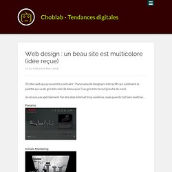 Web design : un beau site est multicolore (idée reçue)‏