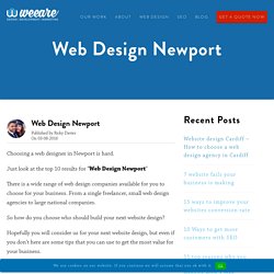 Web Design Newport With 1, 3 & 6 Months SEO Packages Available