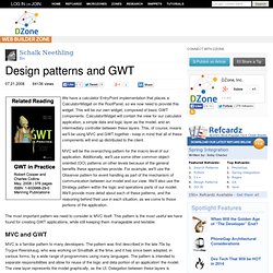 Design patterns and GWT