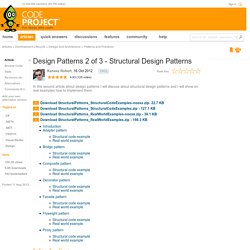 Design Patterns 2 of 3 - Structural Design Patterns