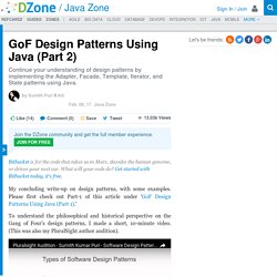 GoF Design Patterns Using Java (Part 2)