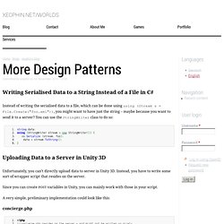 More Design Patterns