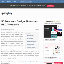 25 Detailed Web Layout PSD Templates