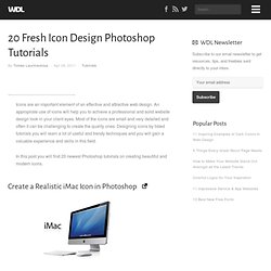 20 Fresh Icon Design Photoshop Tutorials