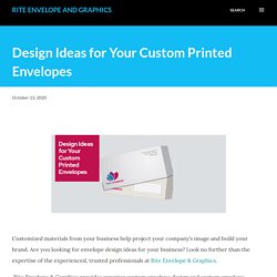 Design Ideas for Your Custom Printed Envelopes