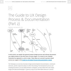 The Guide to UX Design Process & Documentation (Part 2)