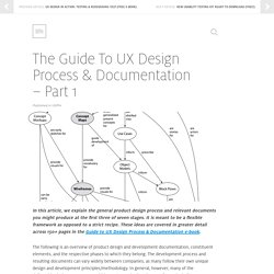 The Guide To UX Design Process & Documentation - Part 1