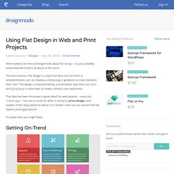Using Flat Design in Web and Print Projects