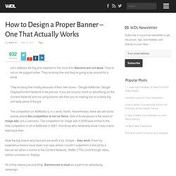 How to Design a Proper Banner – One That Actually Works