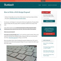 How to Write a Web Design Proposal