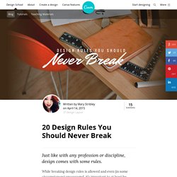20 Design Rules You Should Never Break