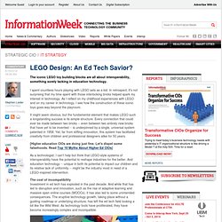 LEGO Design: An Ed Tech Savior?
