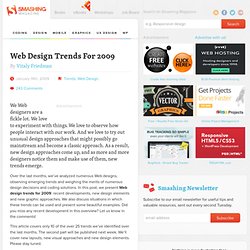 Web Design Trends For 2009