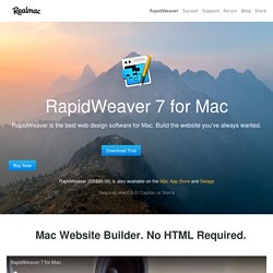 RapidWeaver 4 - Powerful Web Design Software for Mac OS X